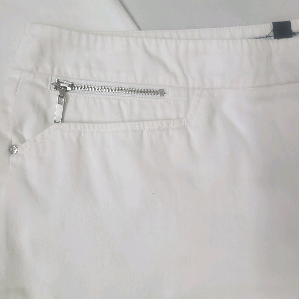 Jones New York Signature Pants 8 Cotton Lightweight Stretch White - Picture 7 of 7